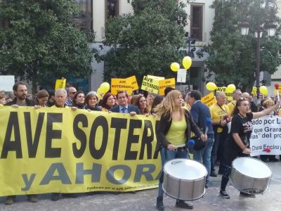 Por un AVE soterrado ¡No te quedes en casa!